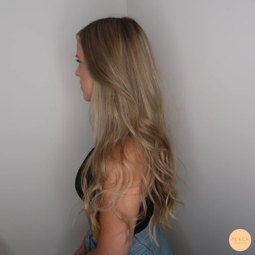 Blond balayage med sval nyansering