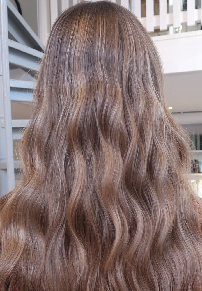 Balayage varm blond