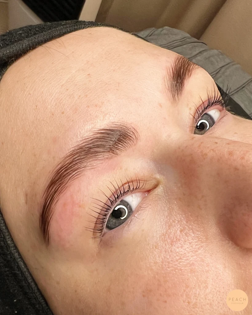 Lashlift och Browlift – salongsresultat av Erika Gradin, 23 augusti 2022