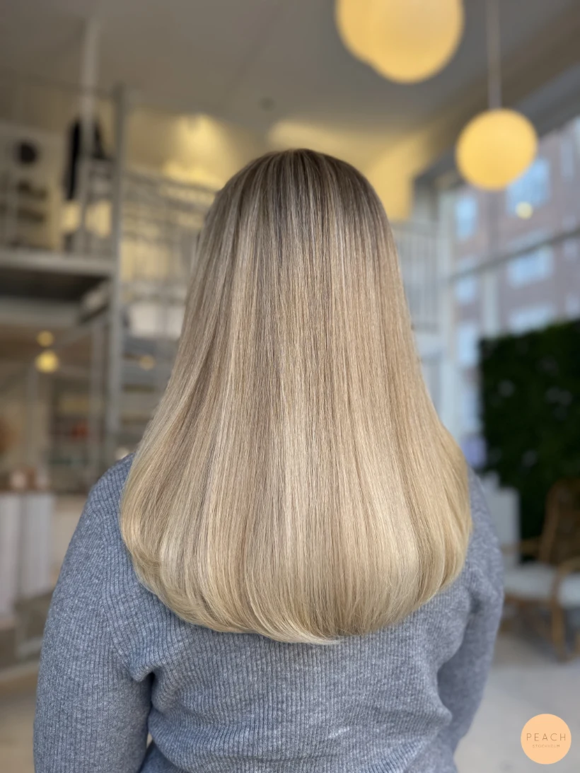 Krämig blond hårfärg – salongsresultat av Marie Erks, 22 oktober 2025