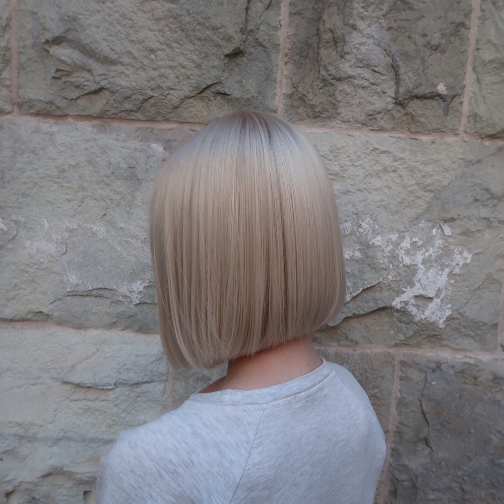 Vit blond hårfärg