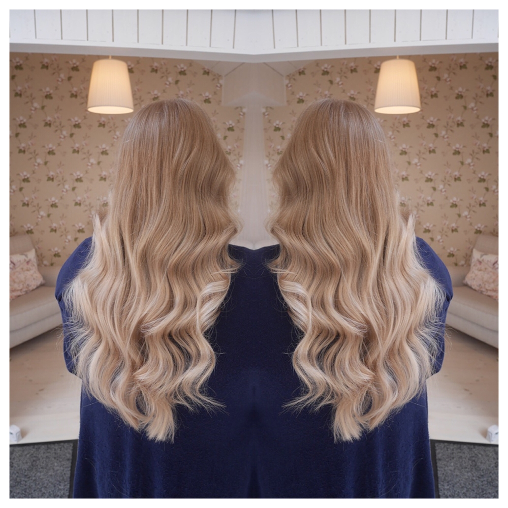 Toning i blonderat hår