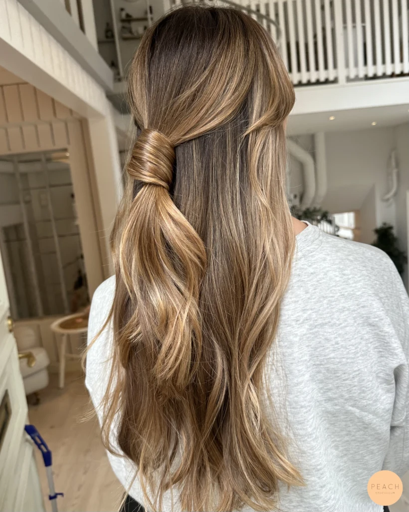 Bronde balayage med varm nyansering