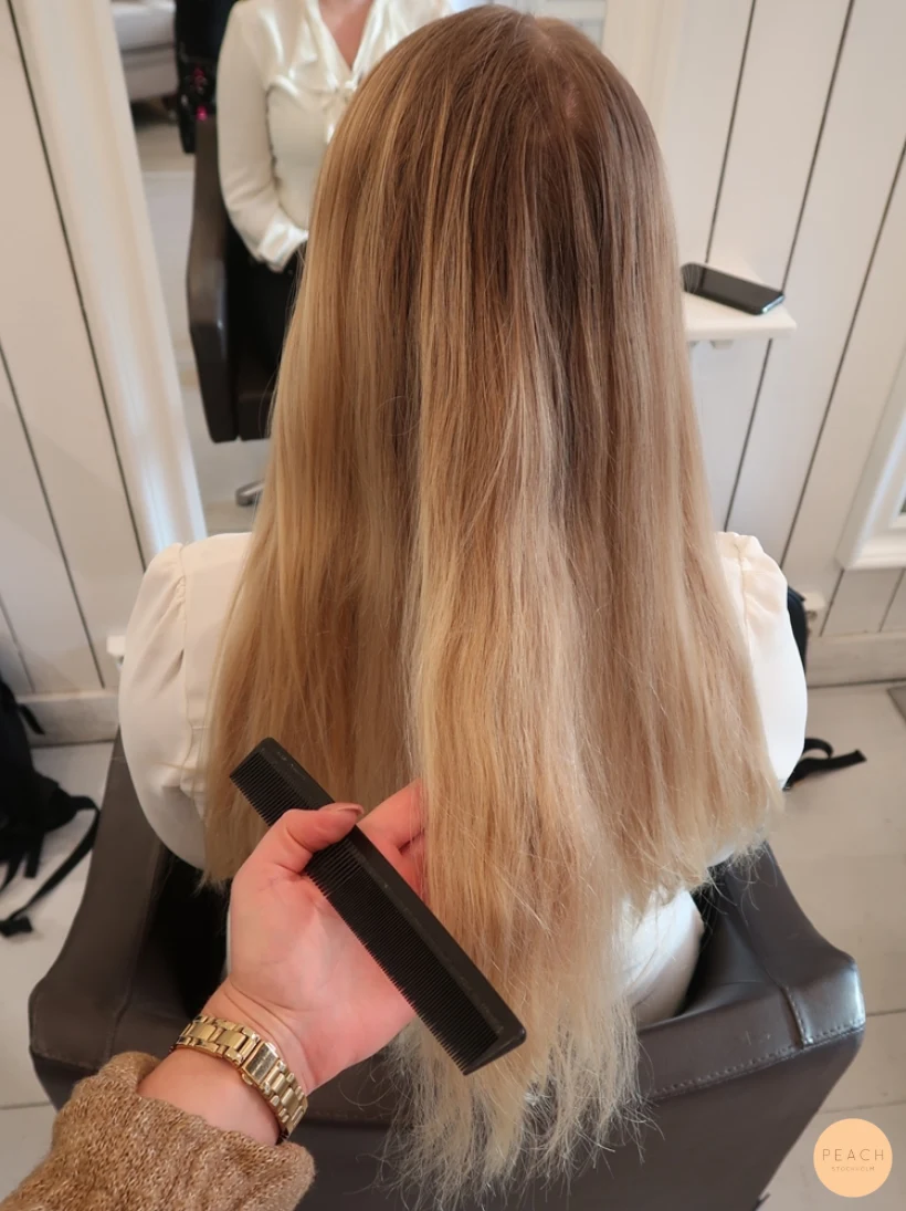 Blond balayage naturlig