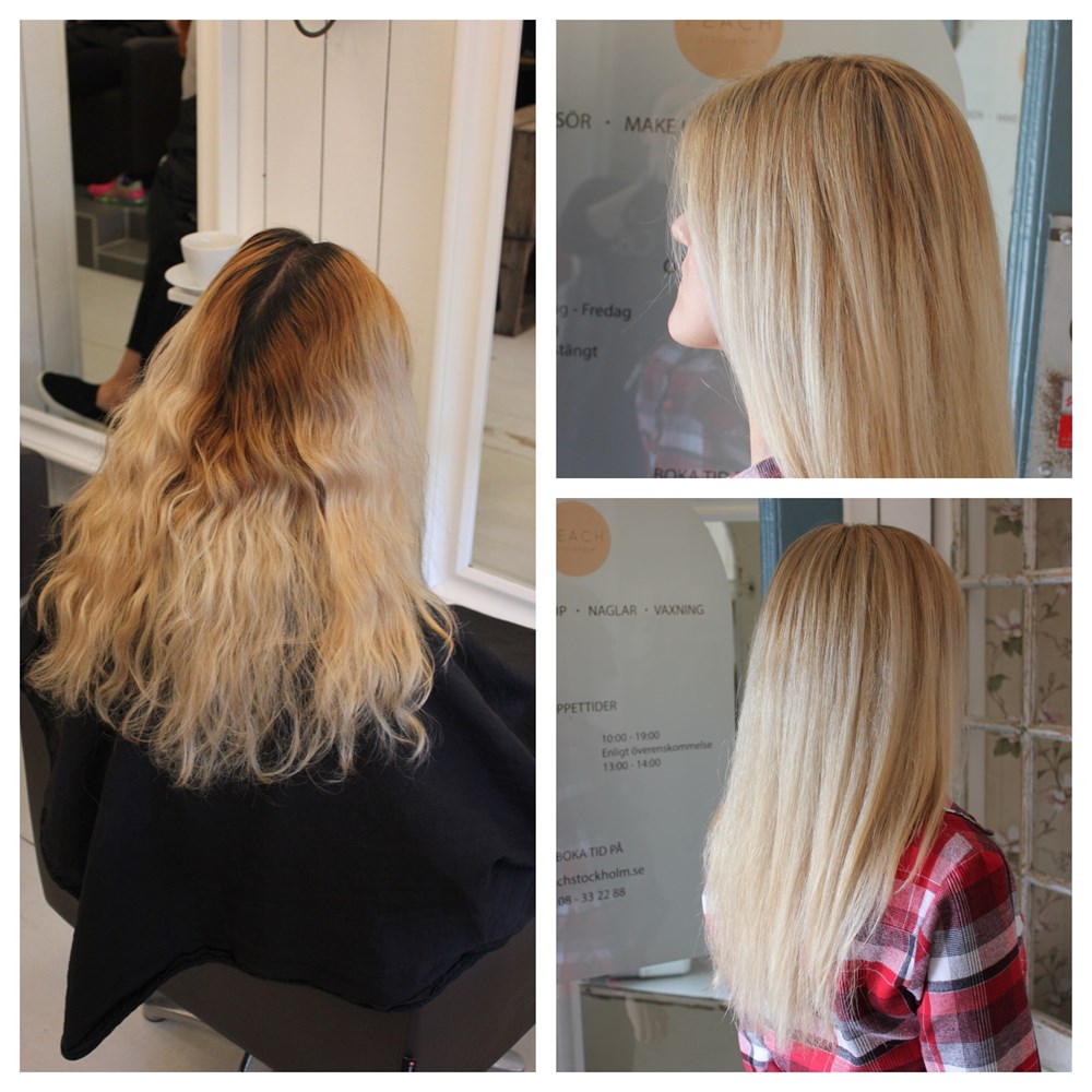 Blond färgkorrigering