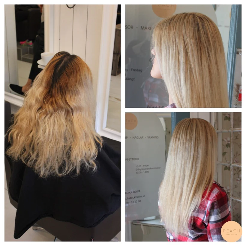 Blond färgkorrigering