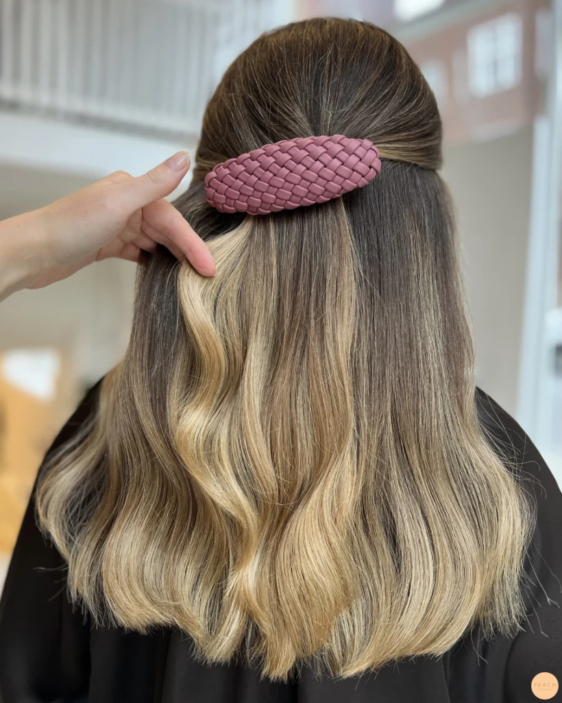 Soft balayage i brunt hår Molimenti