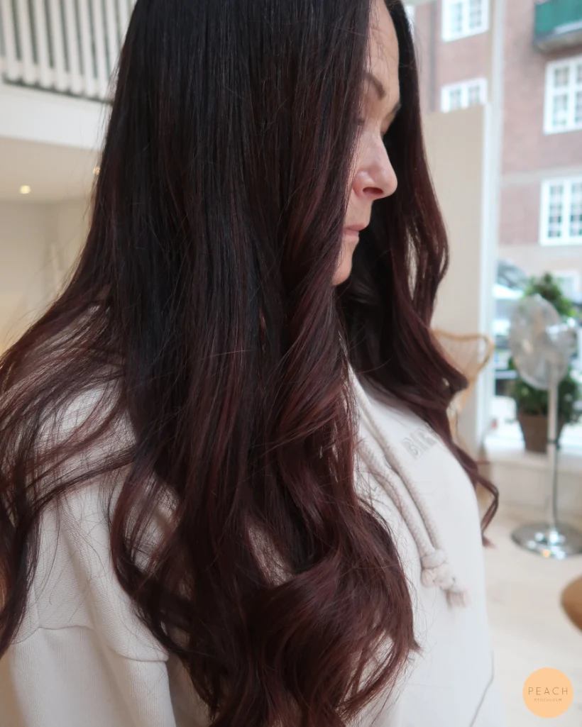 Cherry colored hair