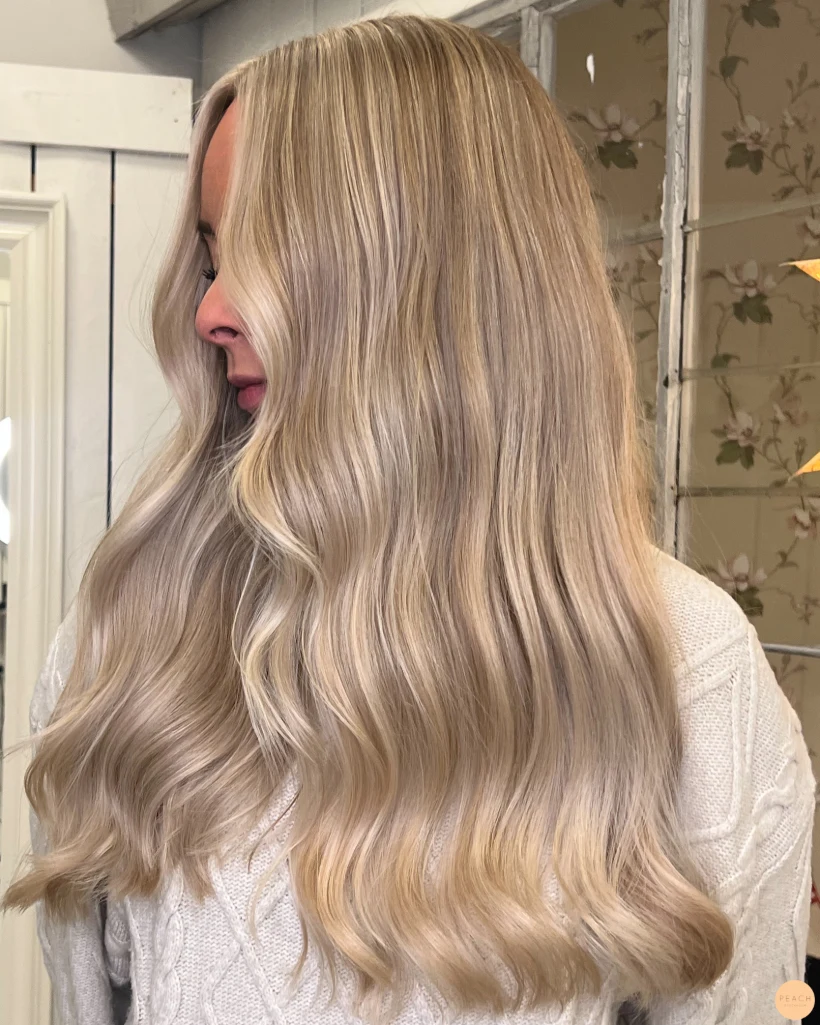 Light blonde highlights