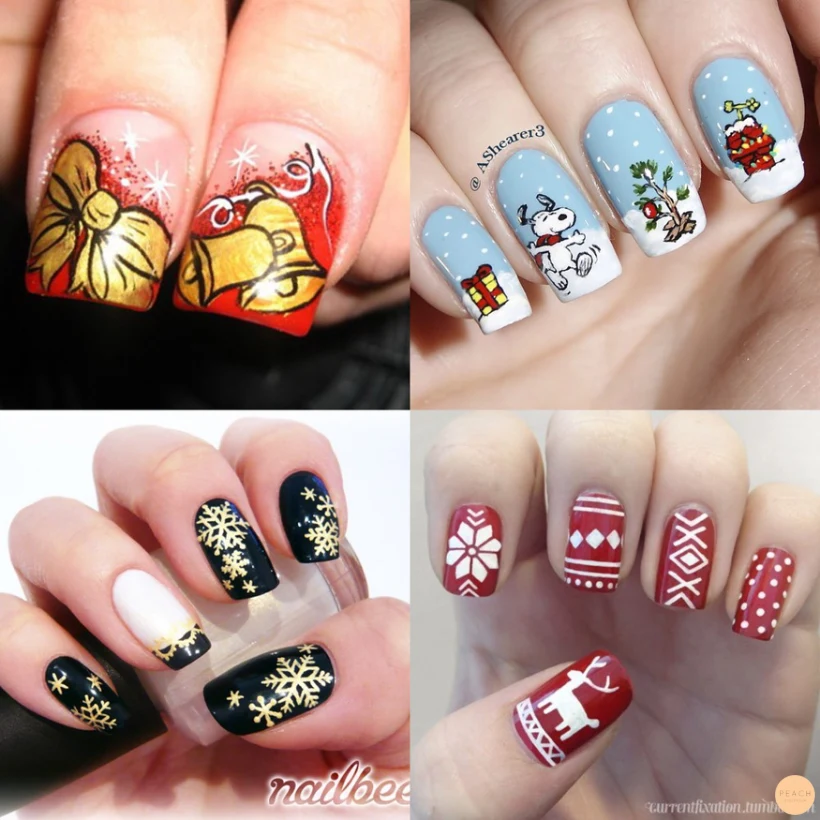 Julnaglar och inspirerande nailart steg för steg