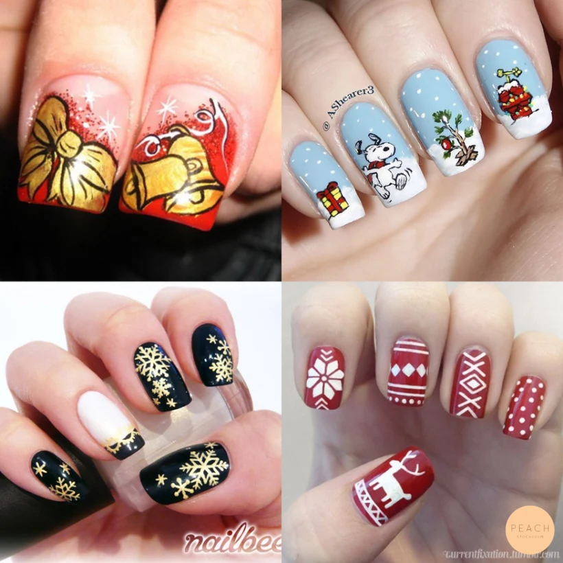 Julnaglar och inspirerande nailart steg för steg