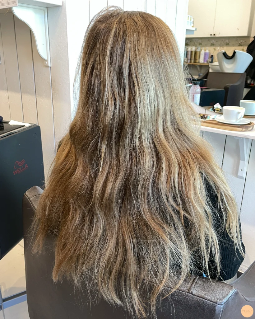Blond rosé hår