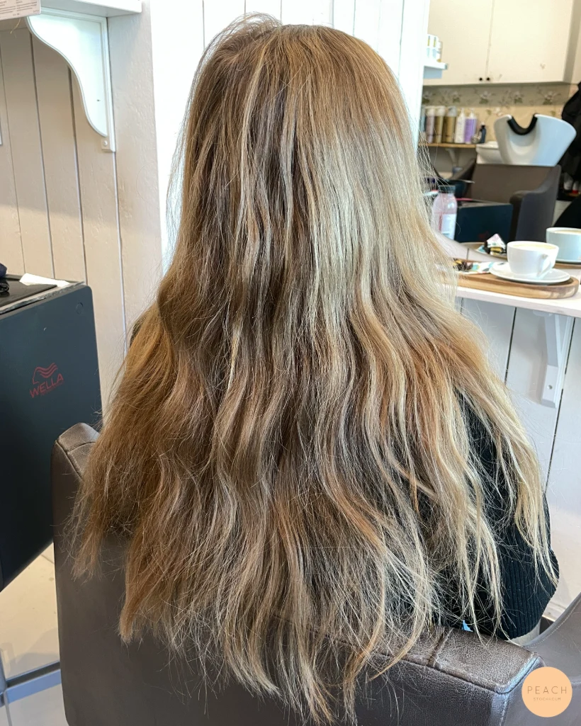 Blond rosé hår