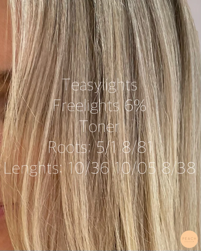 Balayage med ljus face frame