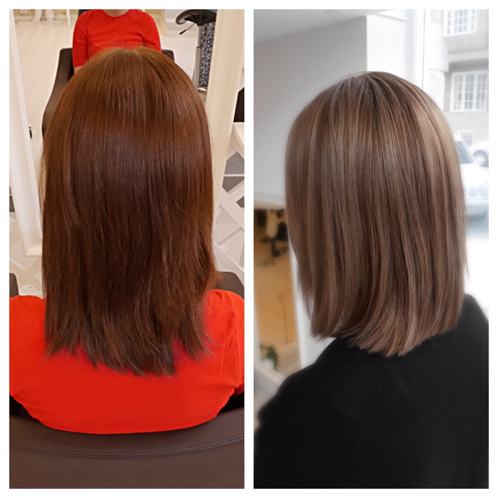 Att gå från brunett till blondin