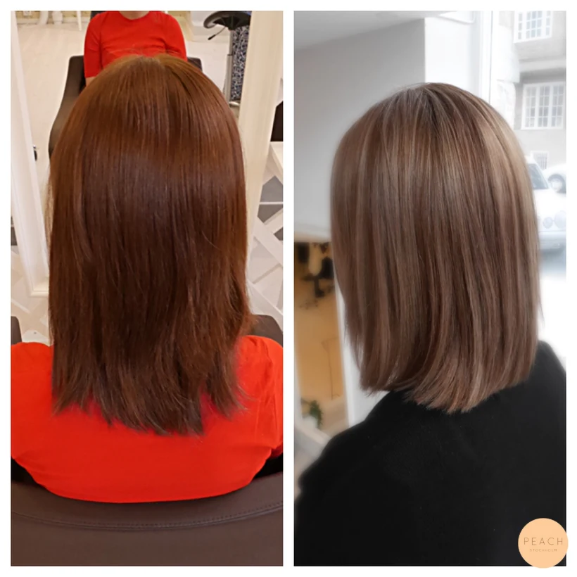 Att gå från brunett till blondin