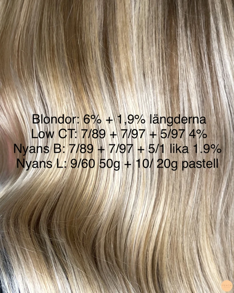 Bright blonde hair