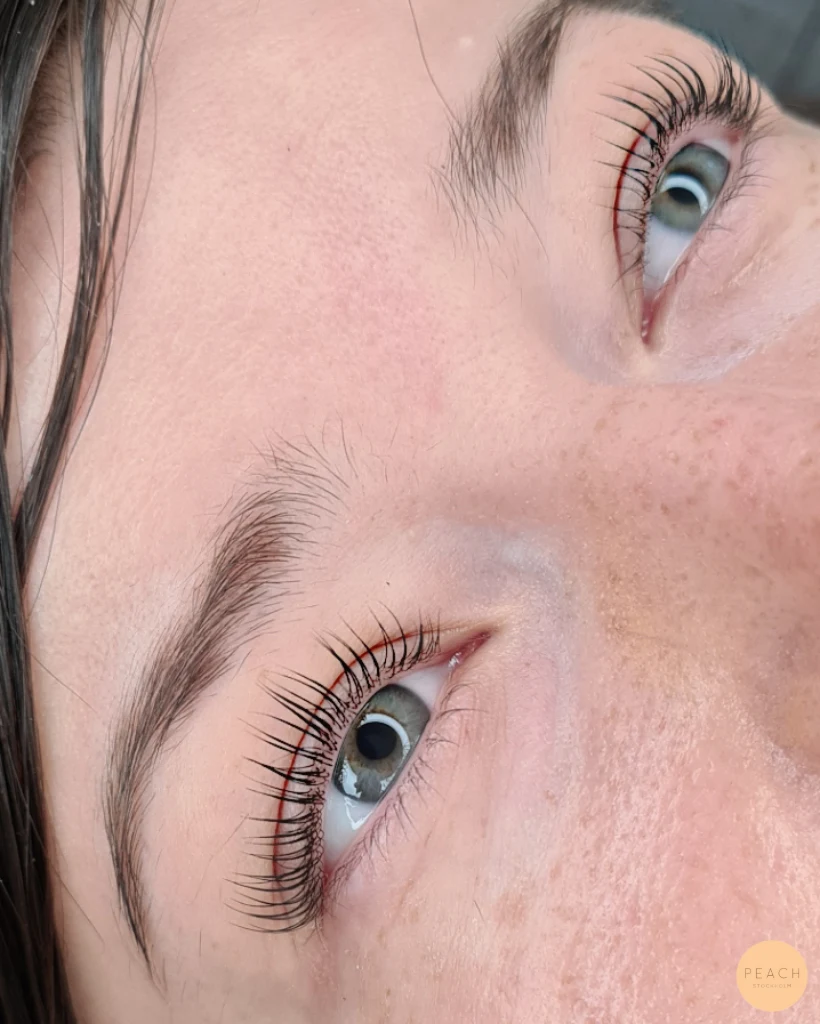 Yumi keratin lashlift – salongsresultat av Erika Gradin, 18 oktober 2021