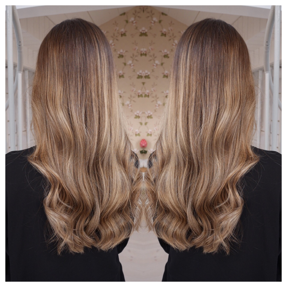 Balayage i brunt hår - balayage in brown hair