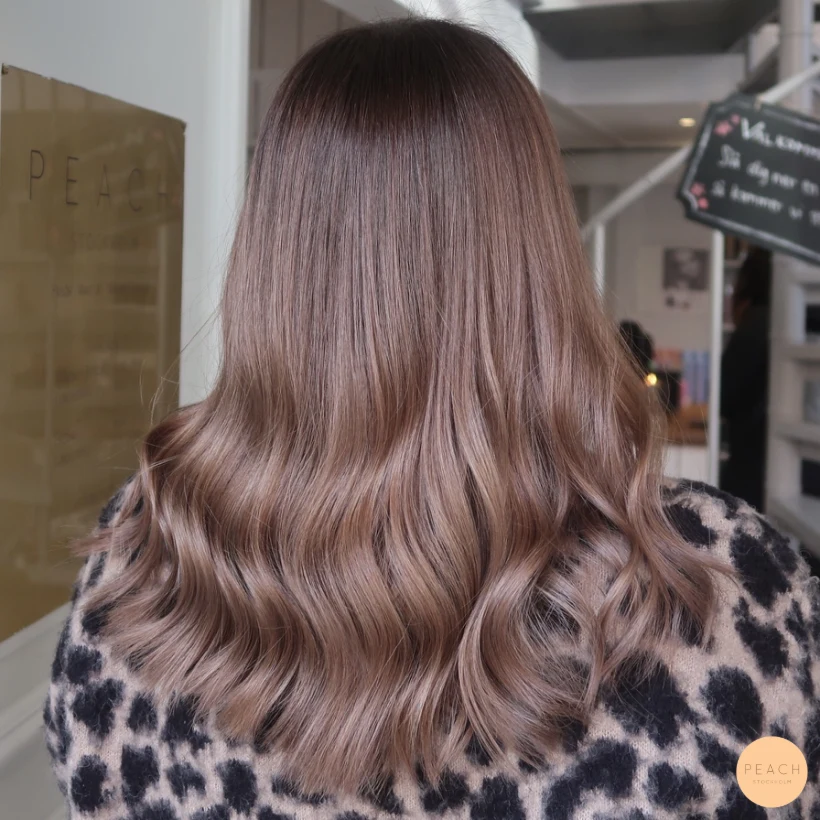 Brown soft balayage