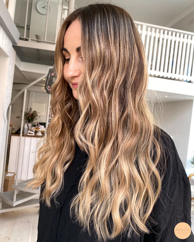 Balayage varm blond – salongsresultat av Stina Tannerstål, 20 april 2021
