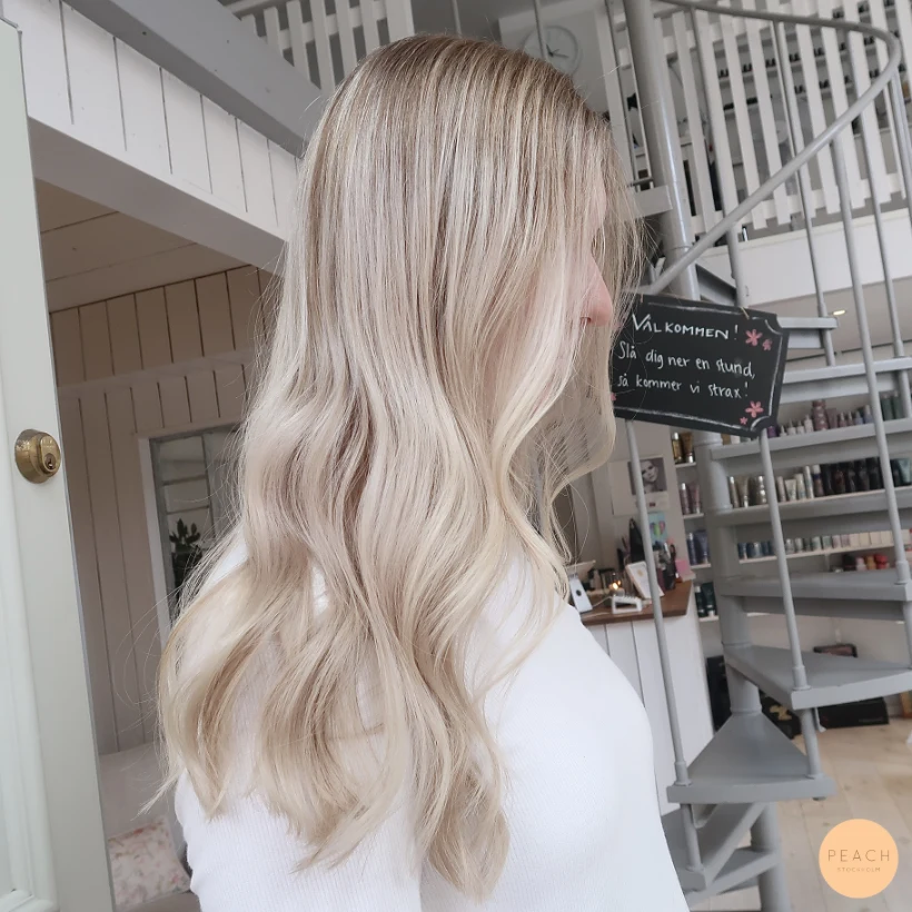 Naturlig blond lowlights