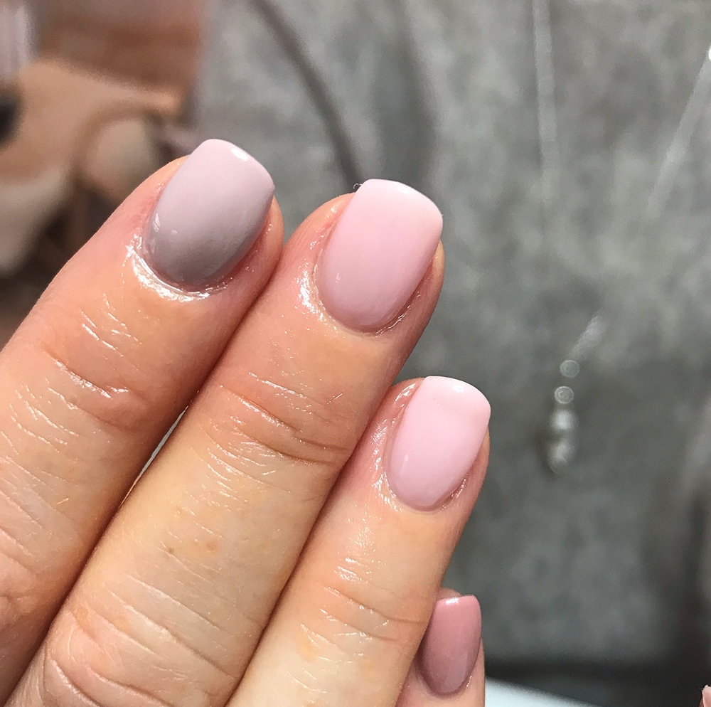 Nude, rosa & beige gellack