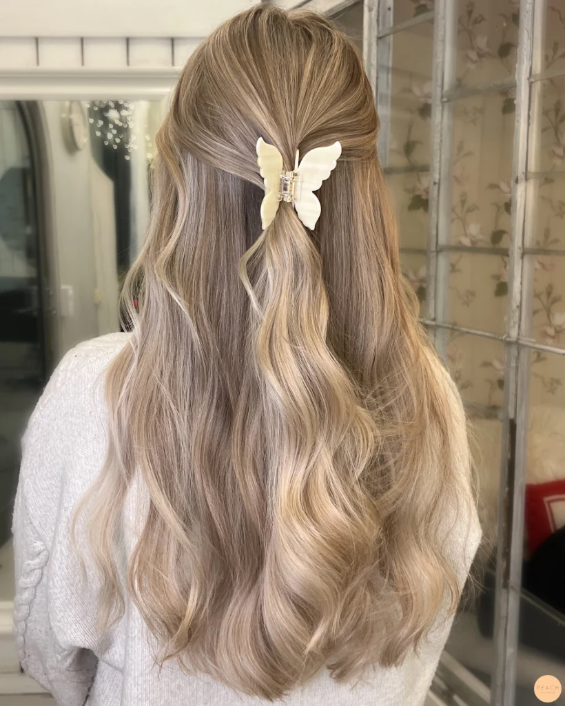 Light blonde highlights