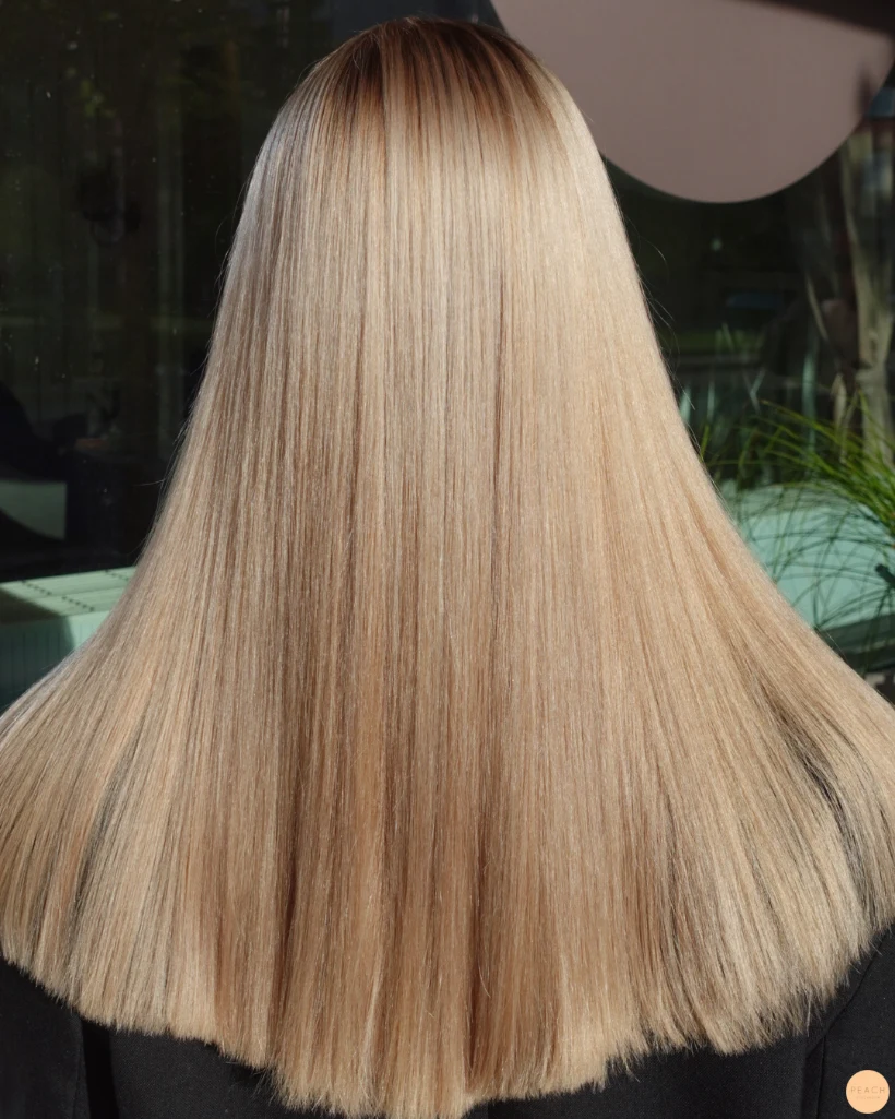 Glossy blond