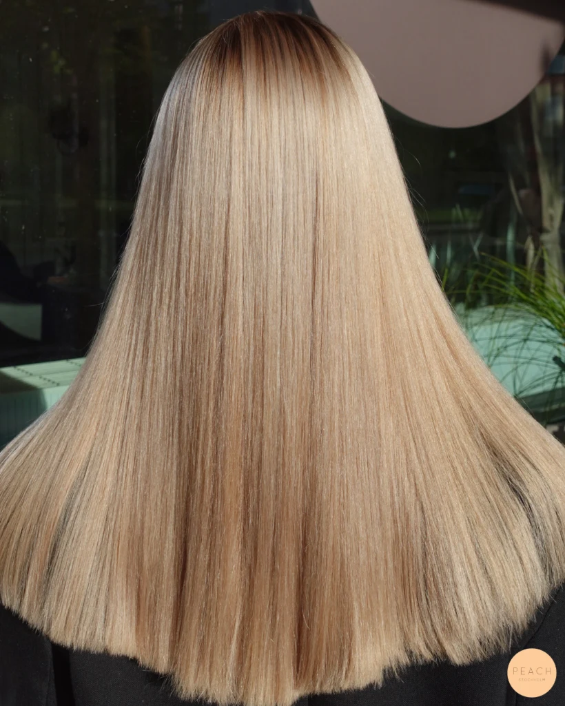 Glossy blond