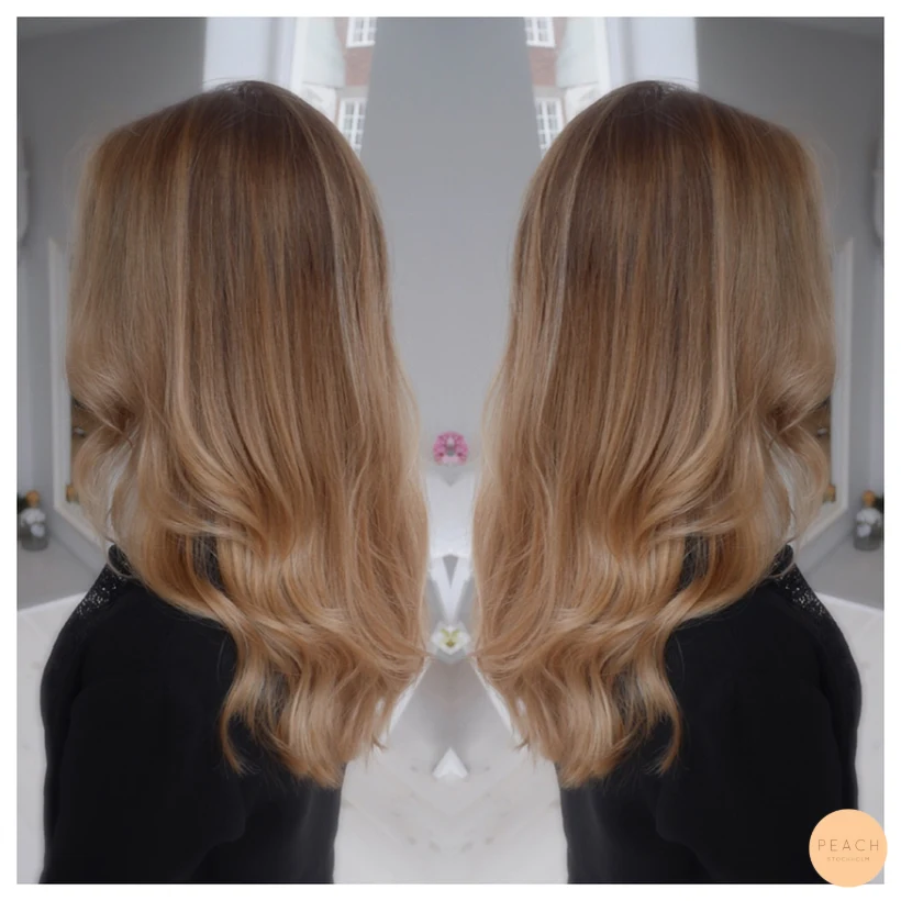 Sombre hår med beige toner