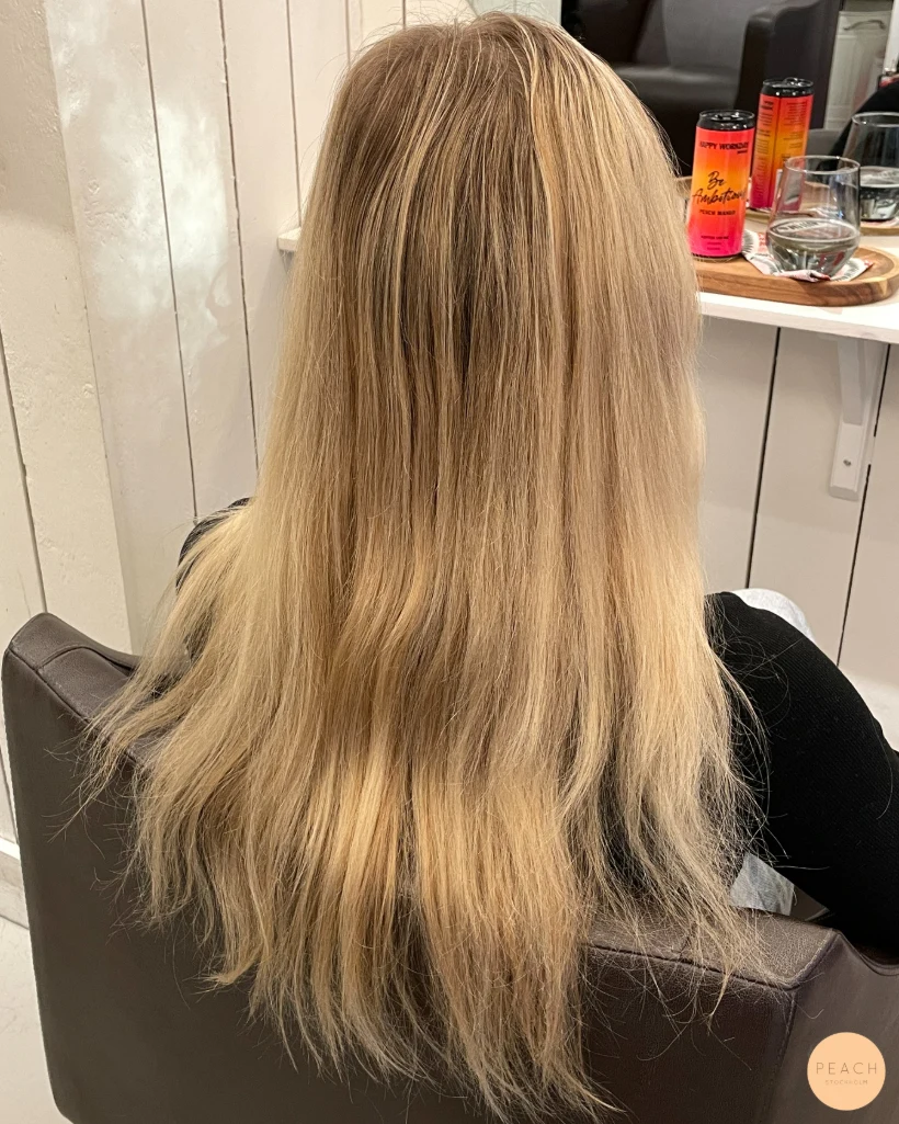 Kall höstig blond hårfärg