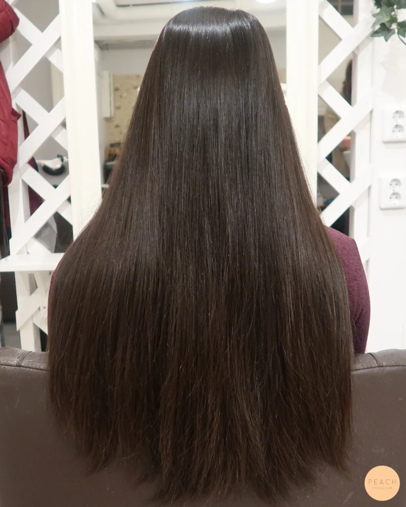 Röd lila balayage