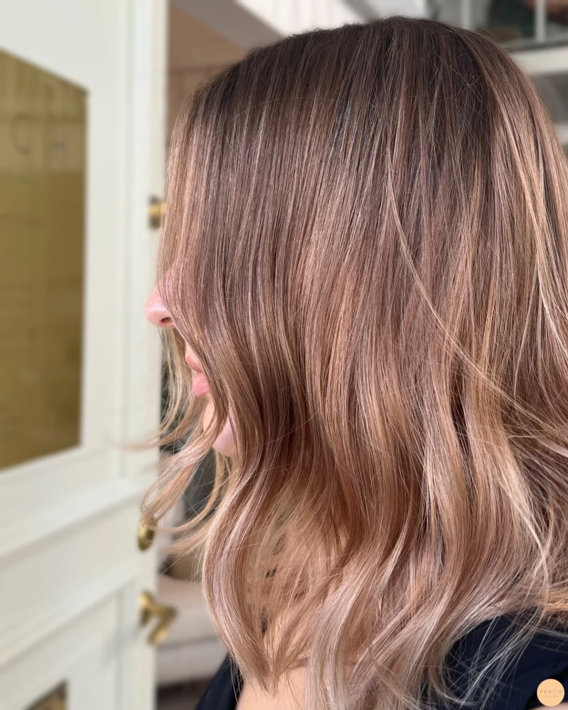 Balayage bronde hair