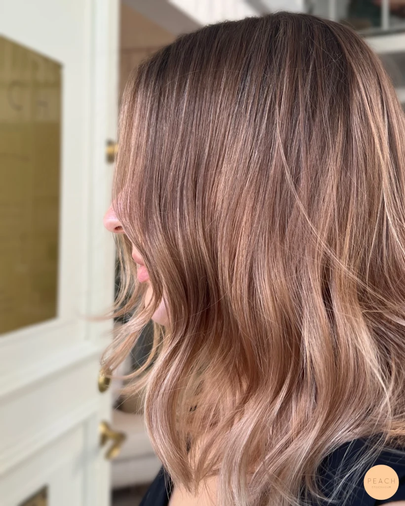 Balayage bronde hair