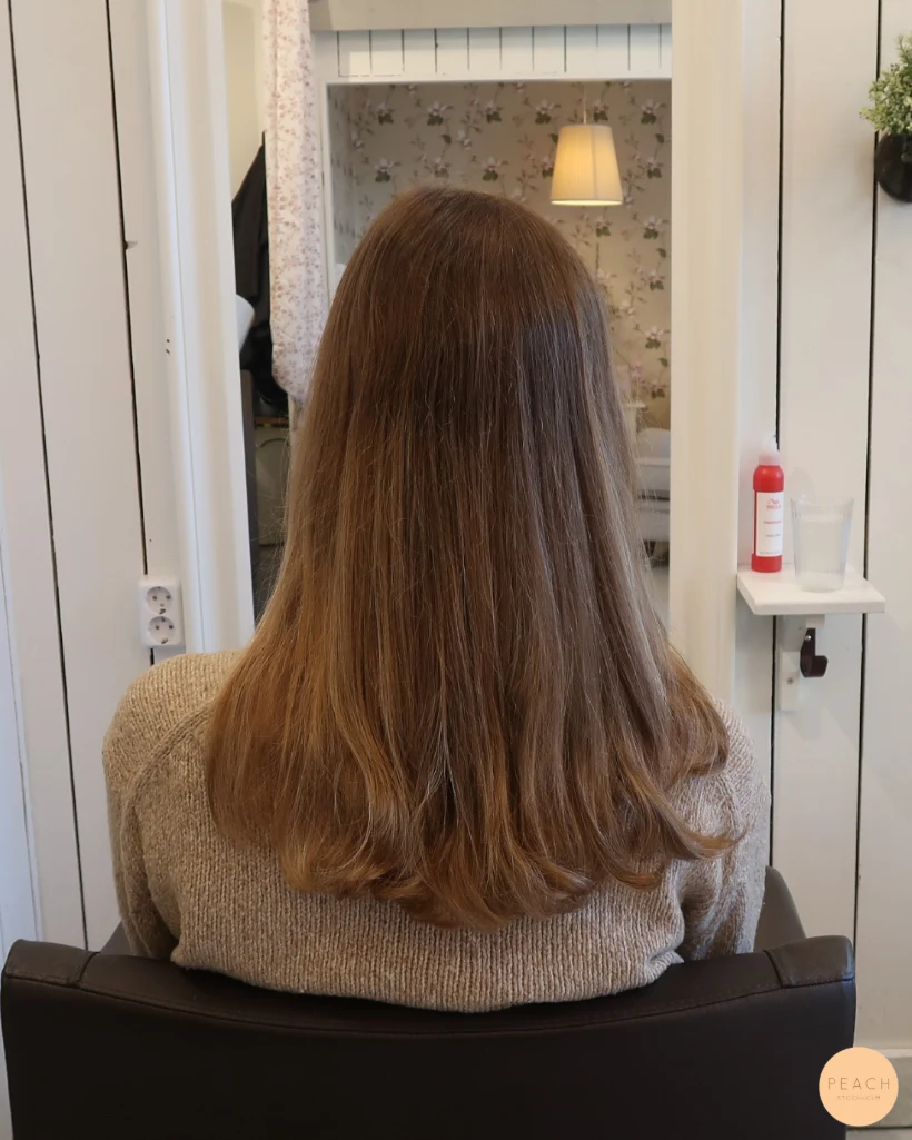 Blond hårfärg med balayage