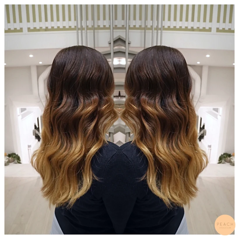 Ombre hår med mjuk root shadow