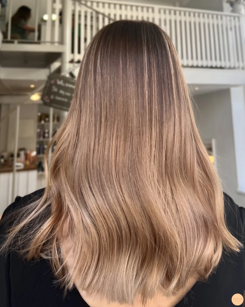 Balayage bronde hair