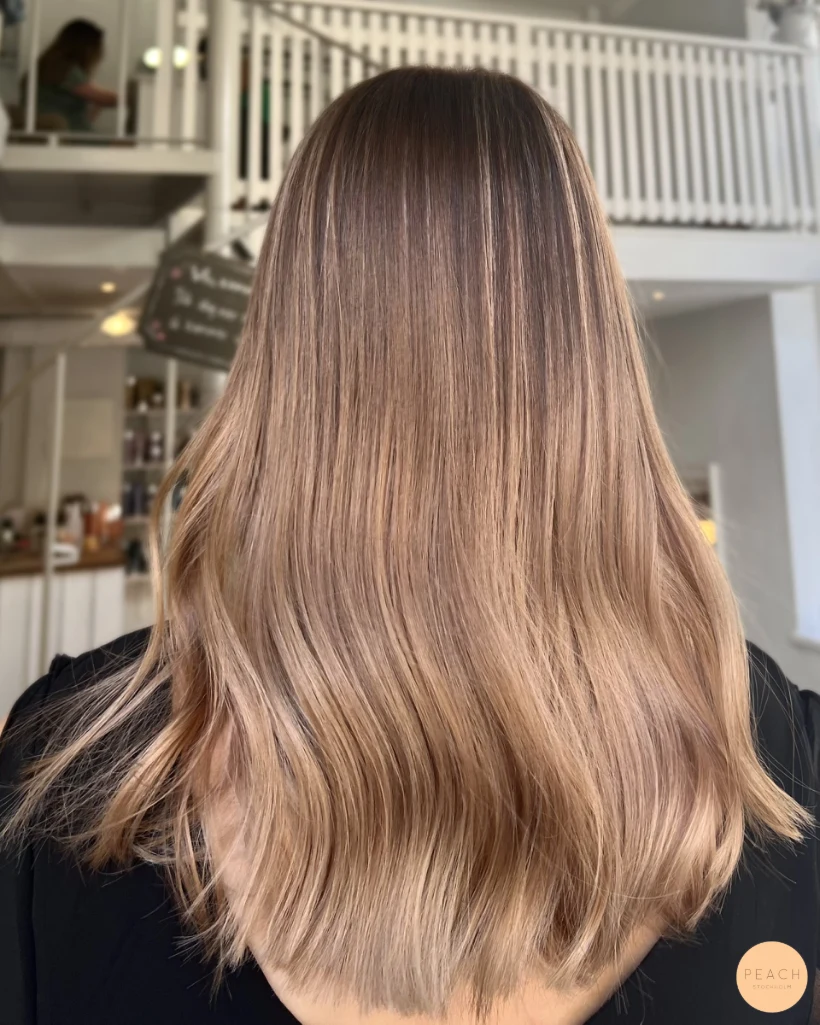 Balayage bronde hair