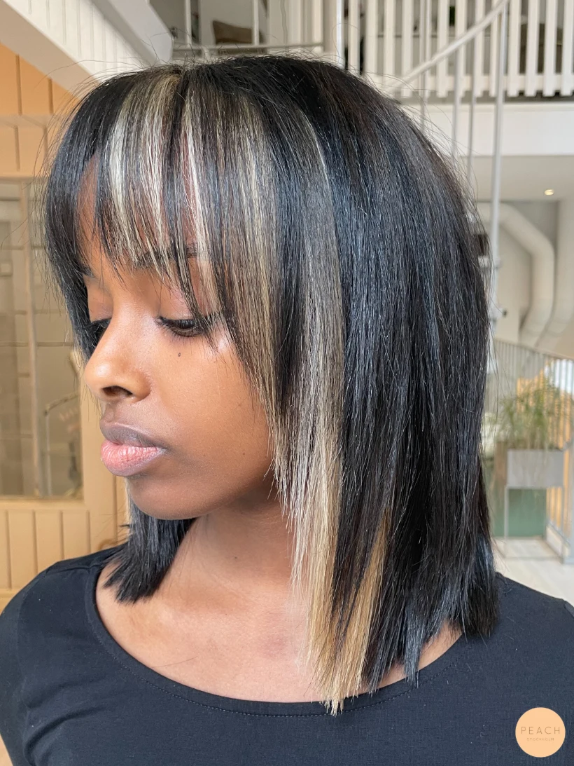 Block color hair