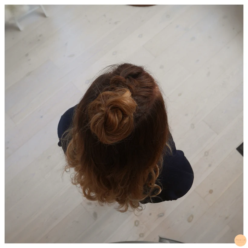 Half updo