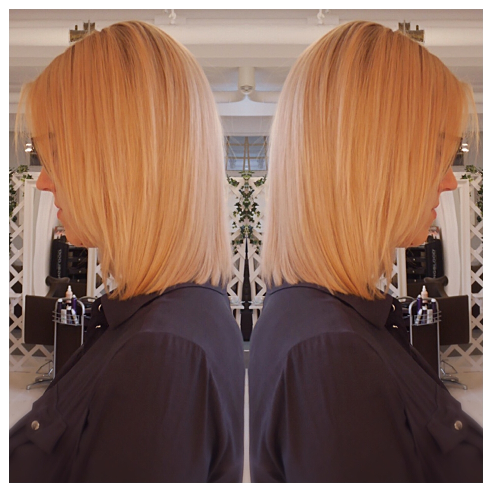 Rosé gold hair - koppar rosé hårfärg