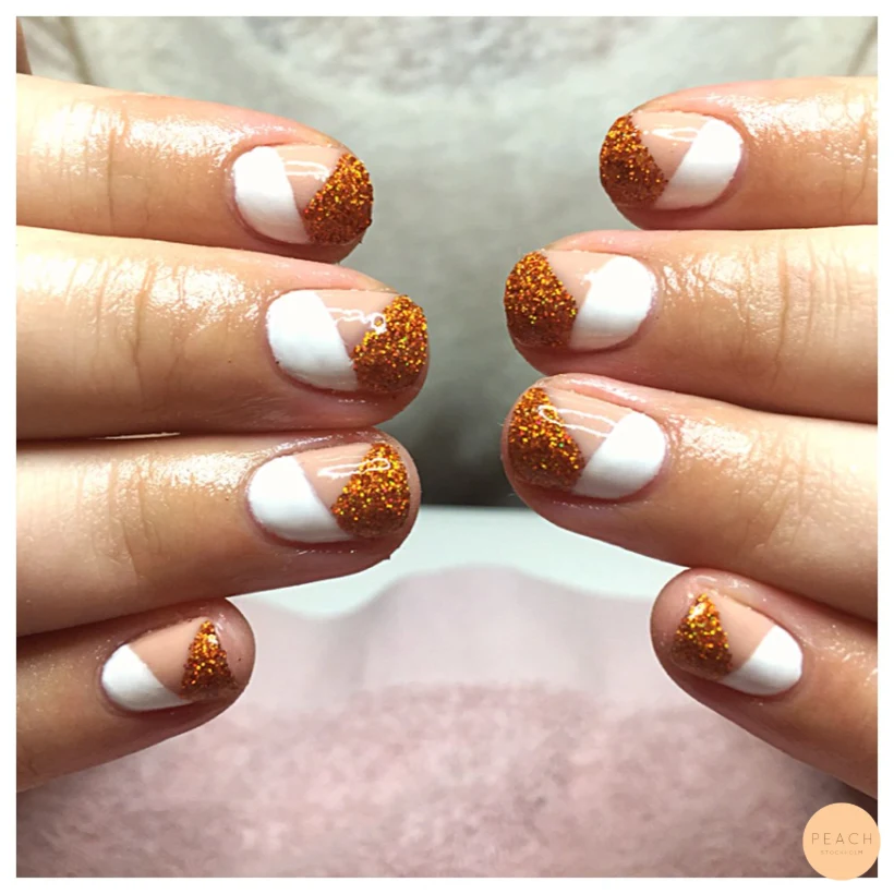 Gellack med glitter
