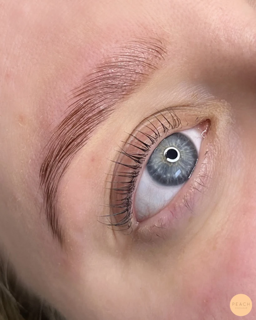 Yumi lashlift och browlift – salongsresultat av Amanda Da Silva, 15 mars 2022