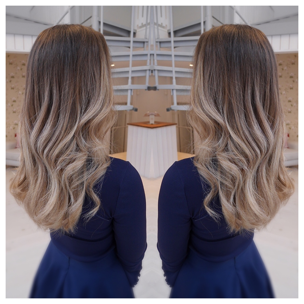 Beige ombre