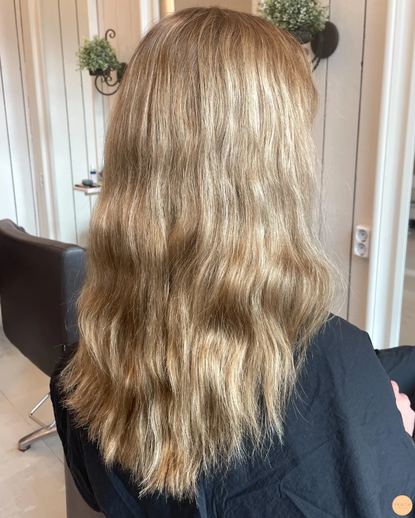 Blond hair to dark hair