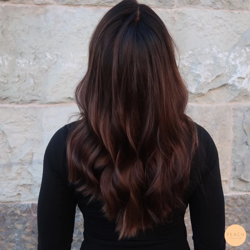 Mörk brun balayage
