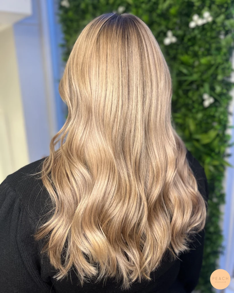 Honey blonde hårfärg