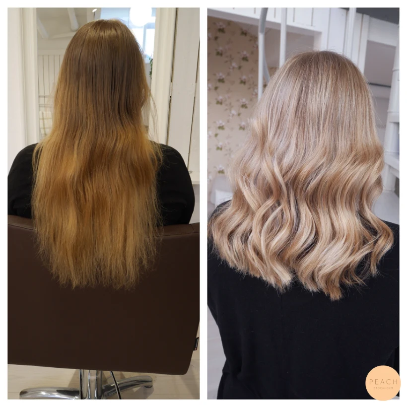 Från lång utväxt till naturligt blond