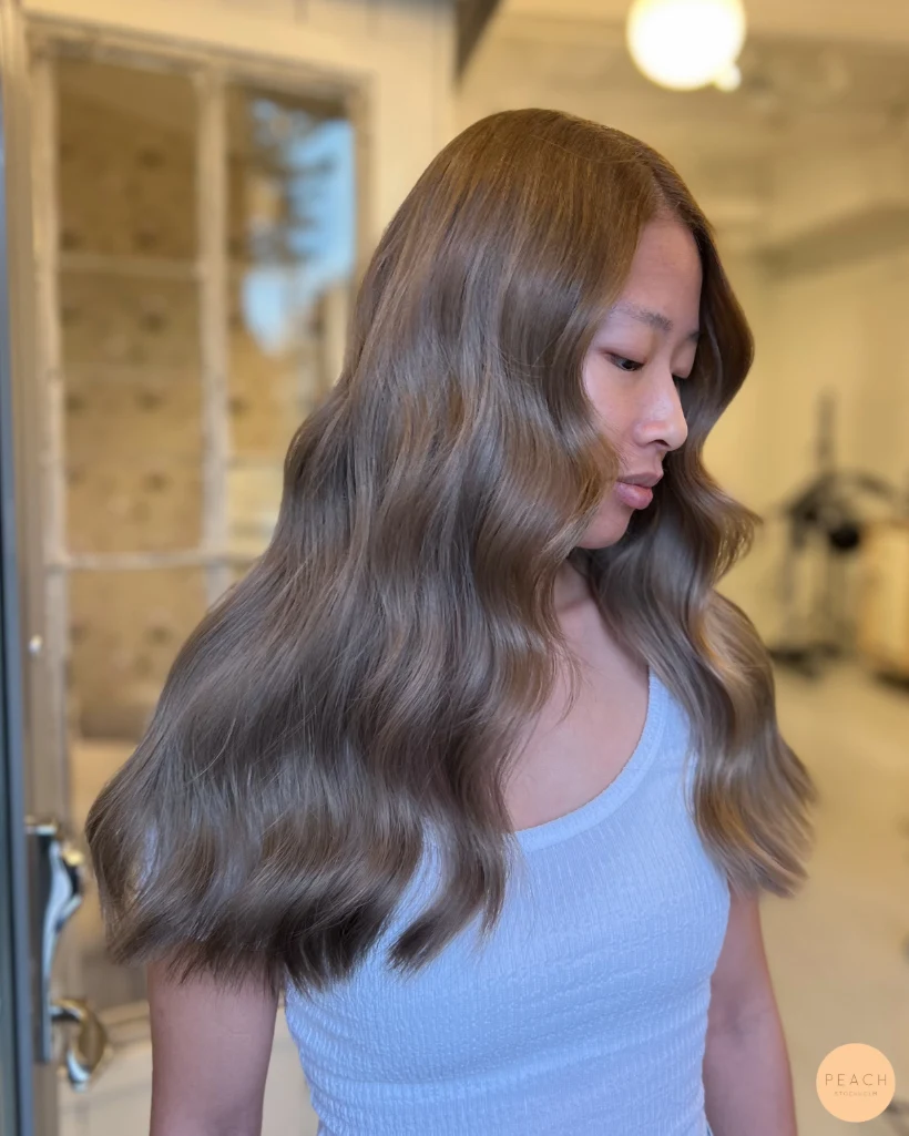 Blonde to brunette hair transformation🤎